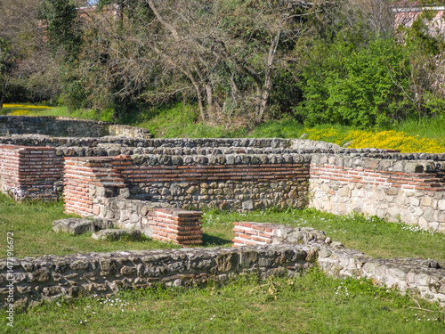 Obraz na płótnie Roman fortifications in town of Hisarya, Bulgaria w salonie