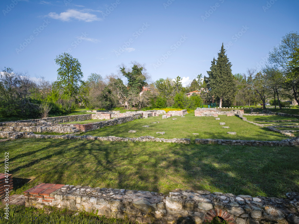 Roman fortifications in town of Hisarya, Bulgaria