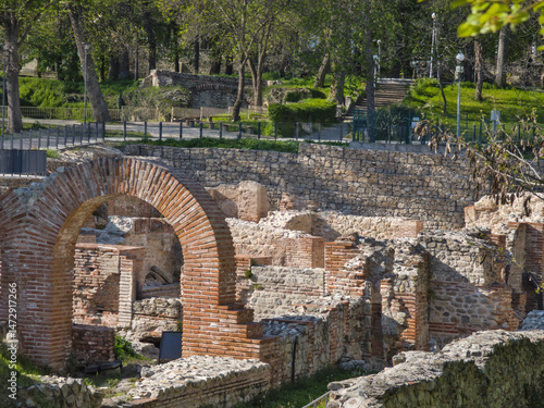 Obraz na płótnie Roman fortifications in town of Hisarya, Bulgaria w salonie