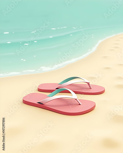 Minimalist Flip-flops on Sand