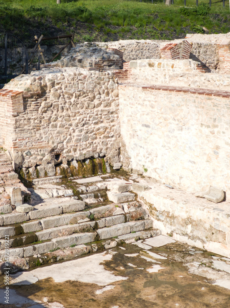 Roman fortifications in town of Hisarya, Bulgaria