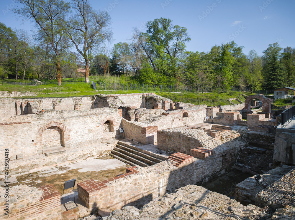 Roman fortifications in town of Hisarya, Bulgaria