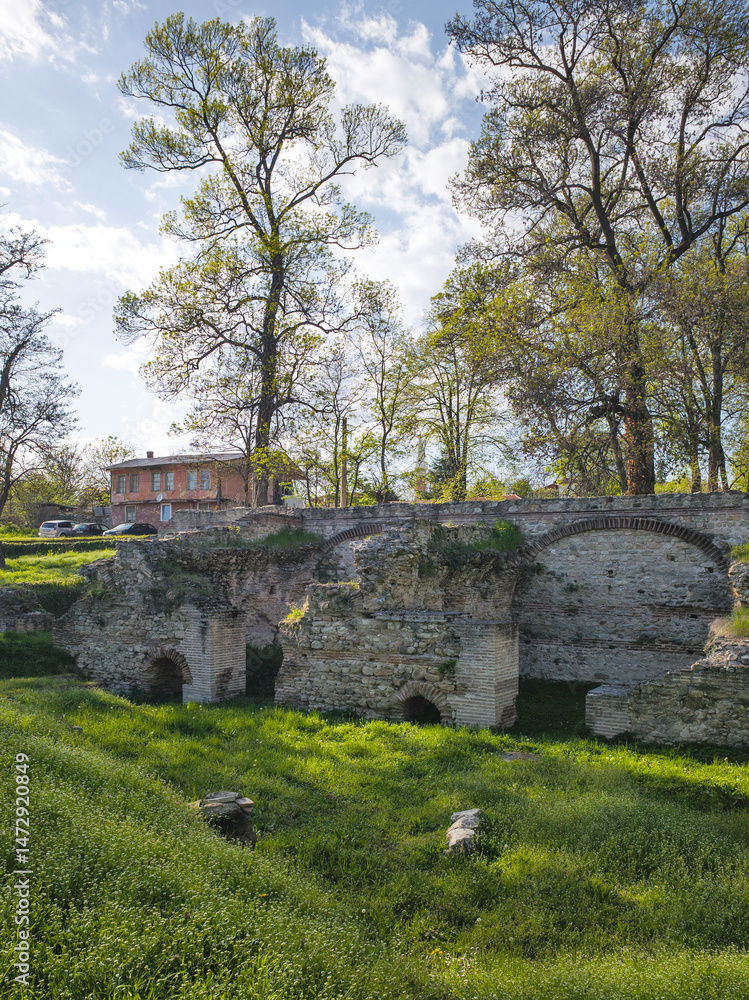 Roman fortifications in town of Hisarya, Bulgaria