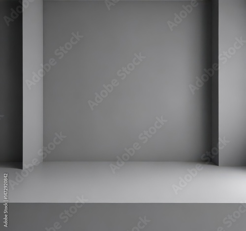 Wallpaper Mural Minimalist grey studio backdrop, seamless gradient  ,  room,  muted,  wall Torontodigital.ca