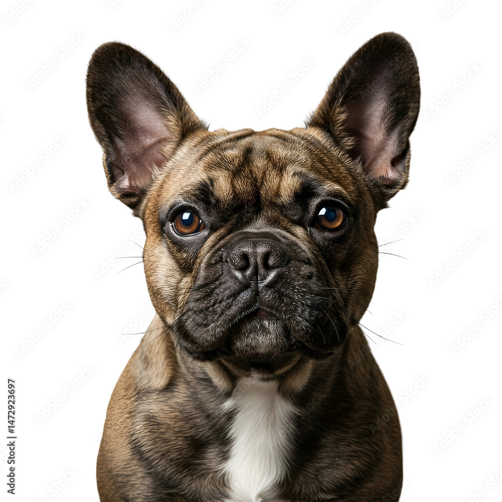 Portrait of a French Bulldog Portrait of a French Bulldog