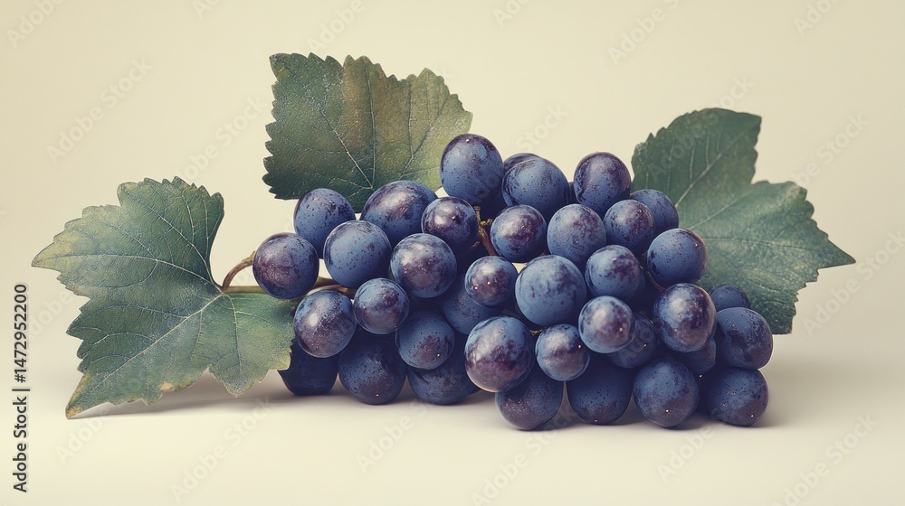 Fototapeta premium Fresh Blue Grapes