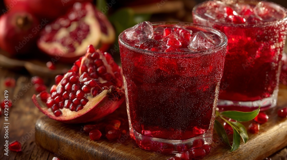 Pomegranate juice glass. Premium photo Pomegranate juice glass. Premium photo