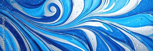 royal blue liquid swirl 