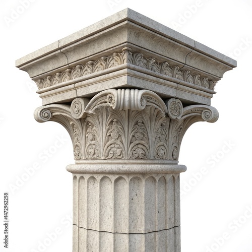 roman column isolated on white