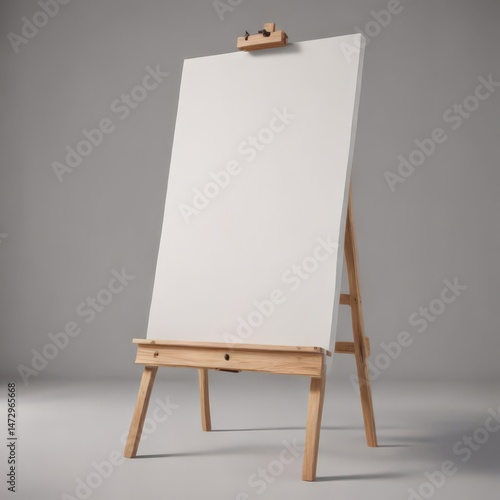 Wallpaper Mural Sturdy easel base and legs, blank canvas ready ,  photography,  minimal Torontodigital.ca