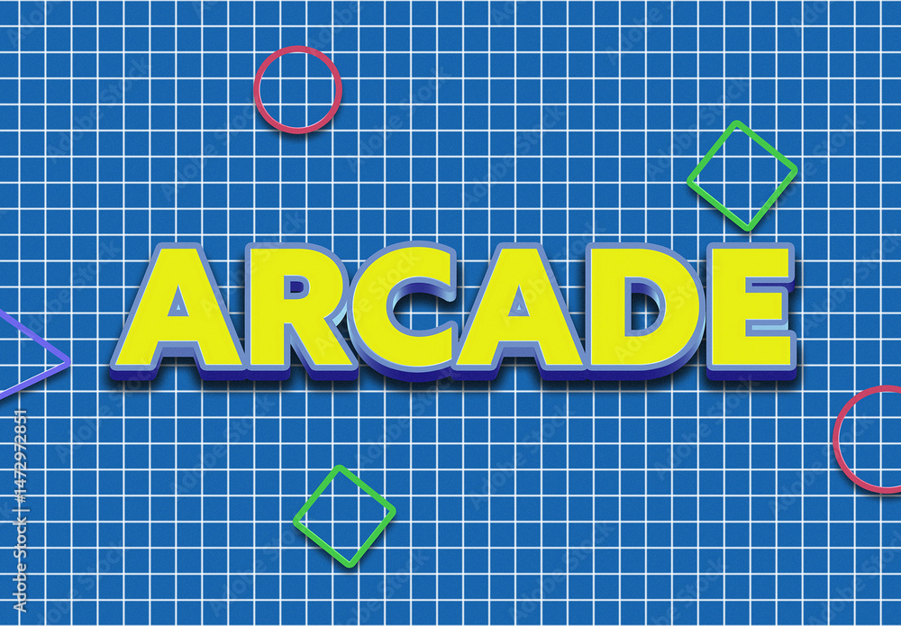 Text Effect Arcade Stock Template | Adobe Stock