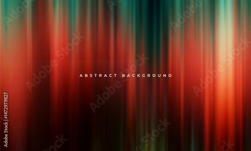Abstract modern banner background design with red and green stripes. Dark vector illustration