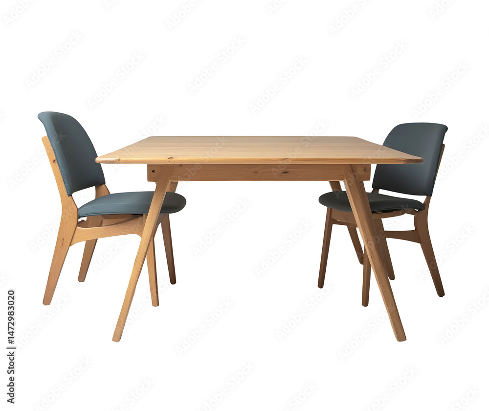 Fototapeta premium wooden table isolated on white