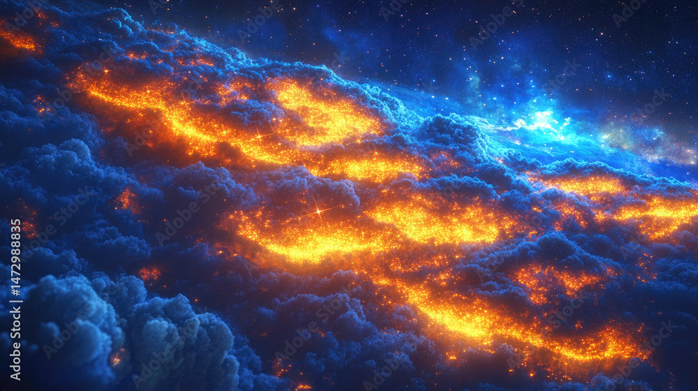 Abstract flames and clouds background graphic Abstract flames and clouds background graphic
