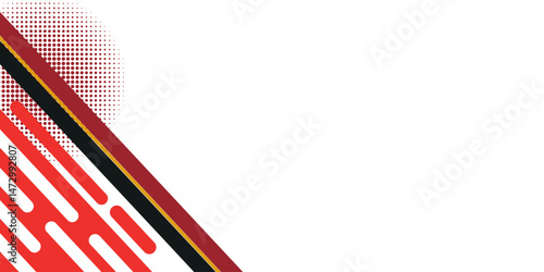 Abstract red and white banner design vector, dynamic sporty horizontal background template for media promotion or web banner. Free Download Abstract red and white banner design vector, dynamic sporty horizontal background template for media promotion or web banner. - GFXLoad