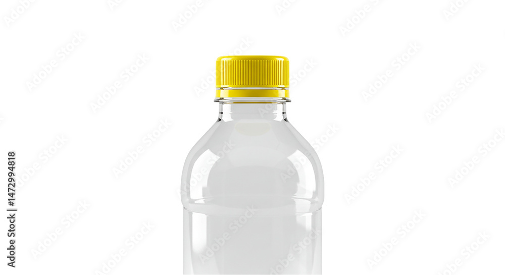Clear Glass Bottle with Yellow Cap: Wholesale & Retail Options Clear Glass Bottle with Yellow Cap: Wholesale & Retail Options