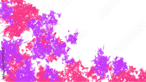 Paint an abstract background texture using bright colors with a contrasting color palette.