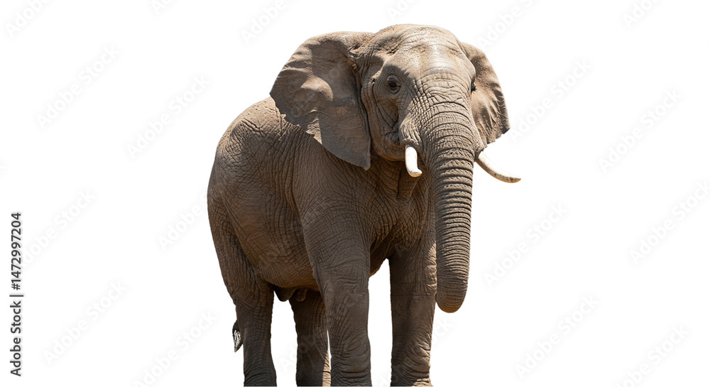 Fototapeta premium Majestic African Elephant: Stunning Wildlife Photo