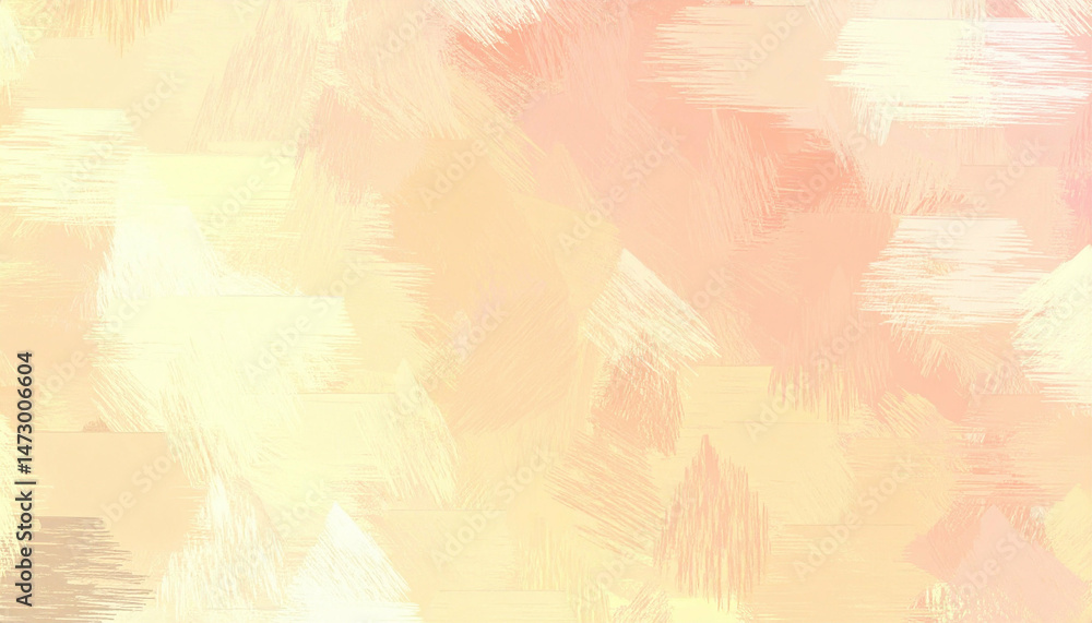 Soft pastel textures blend. Light brushstrokes create depth in yellow, orange, & pink Soft pastel textures blend. Light brushstrokes create depth in yellow, orange, & pink