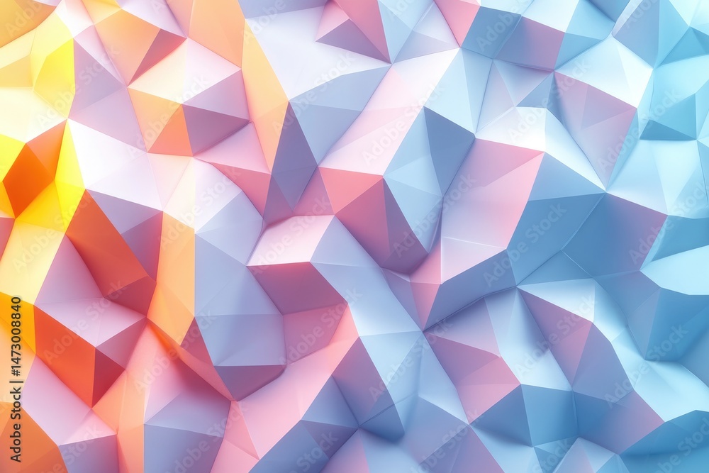 Abstract geometric pattern of vibrant pastel colors. Abstract geometric pattern of vibrant pastel colors.
