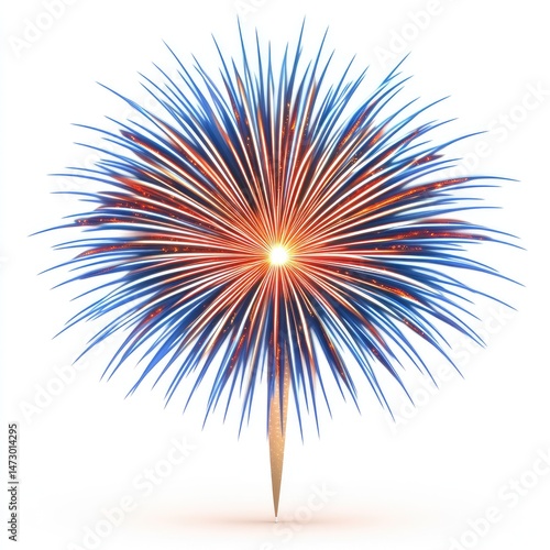 Vibrant fireworks display explodes in a circular pattern.