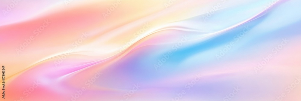 Obraz premium Dreamy abstract blurred lights creating a soft glow with pastel beauty tones for minimalistic text overlays in a tranquil atmosphere