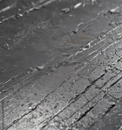 Close-up, textured grey metal, rough surface, shiny highlights, close-up, industrial