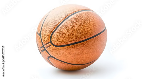 Wallpaper Mural Closeup Orange Basketball Studio Shot, Sport Ball Texture Torontodigital.ca