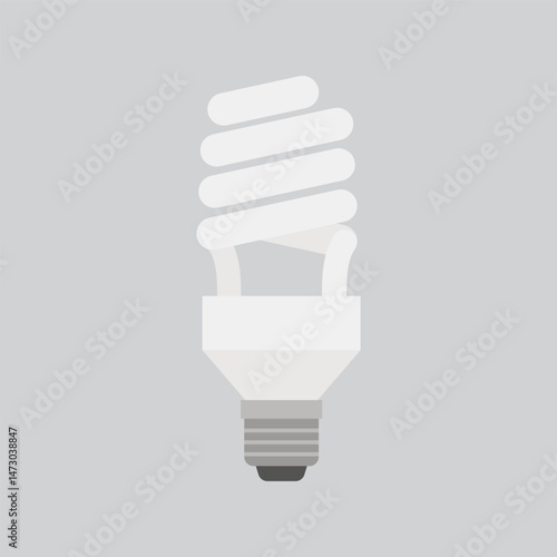 Compact Fluorescent Light Bulb with Spiral Tube Design