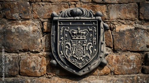 coat of arms on the wall