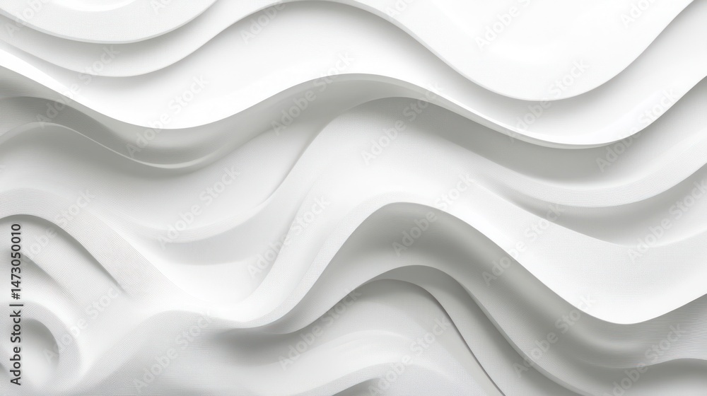Obraz premium Abstract white wavy texture
