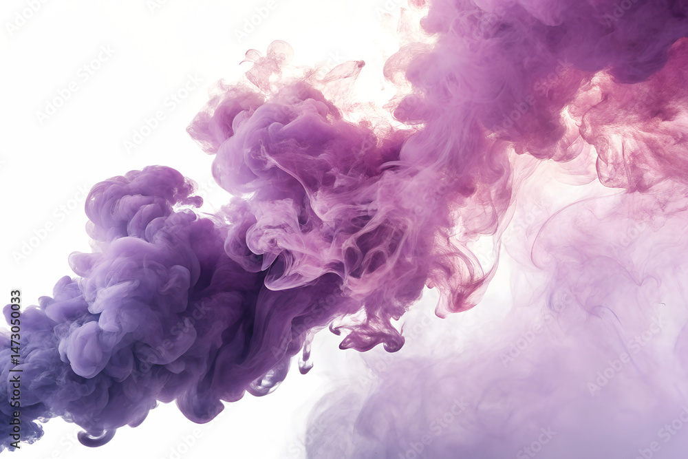 Fototapeta premium colorful smoke on white background
