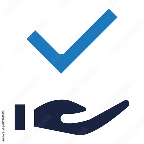 checkmark blue icon