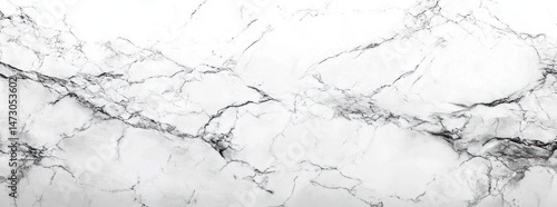White marble surface with natural gray and black veining creating elegant and organic patterns