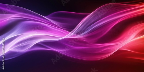Wallpaper Mural Abstract vibrant color wave with purple, pink and red hues, energetic flowing motion and dynamic gradient effect, modern background for design projects. Torontodigital.ca
