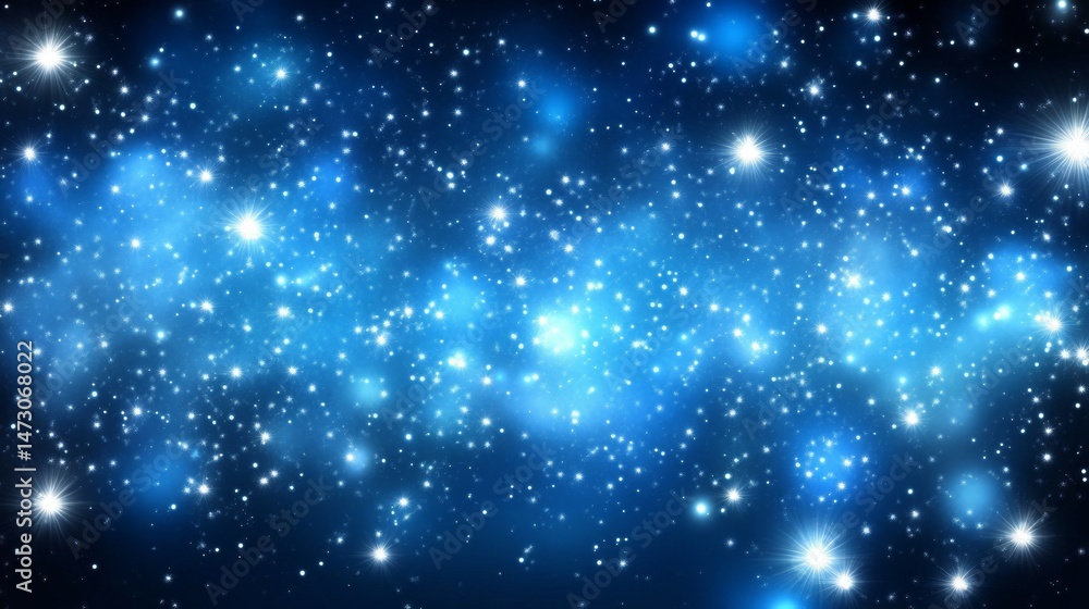 Fototapeta premium Stunning Night Sky Galaxy Background blue background