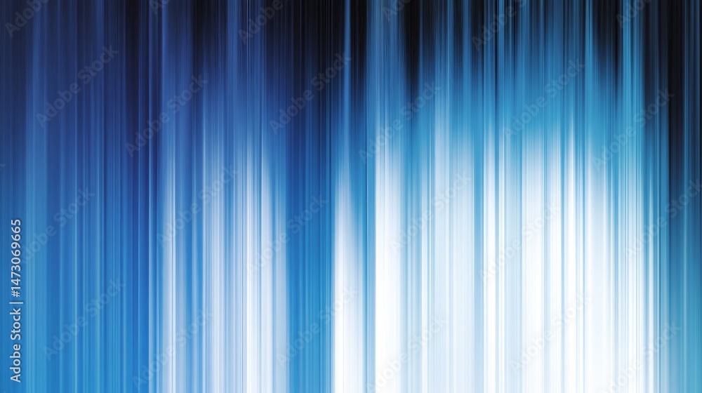Obraz premium Abstract Blue and White Vertical Lines Graphic Design blue background