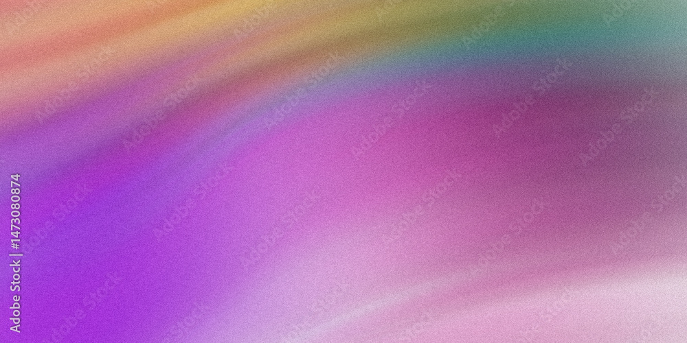 Fototapeta premium Vibrant colorful blurred gradient abstract background with textured grain for creative designs
