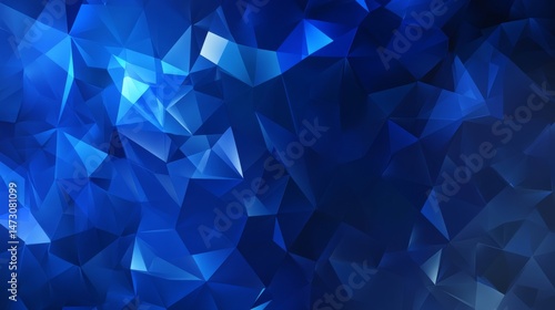 Stunning Blue Geometric Abstract Design blue background