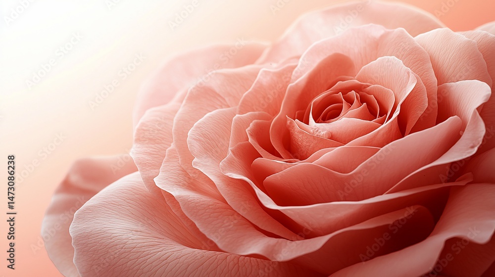 Soft, peachy rose close-up, gentle light Soft, peachy rose close-up, gentle light