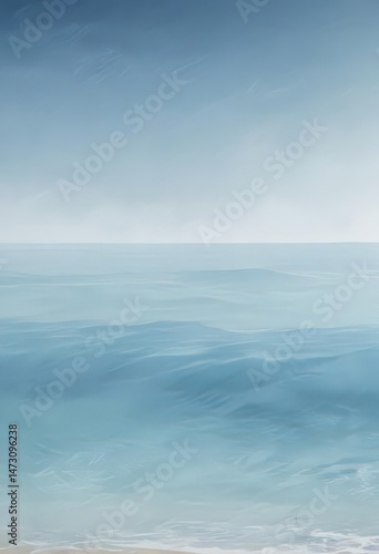 Serene light blue watercolor wash, subtle texture, calming ocean vibes ,  stock photo,  art,  sea