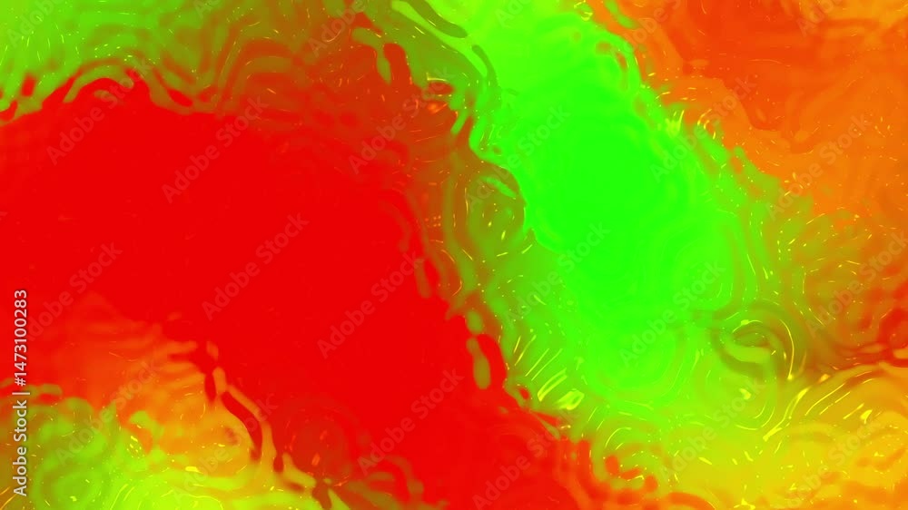 Abstract water background in yellow orange red and green hues. Suitable for website banners, social media graphics, and artistic projects. Great for vibrant designs.
