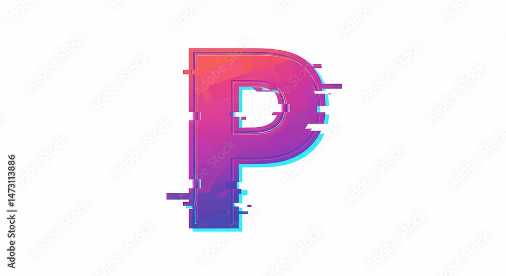 Fototapeta premium letter P