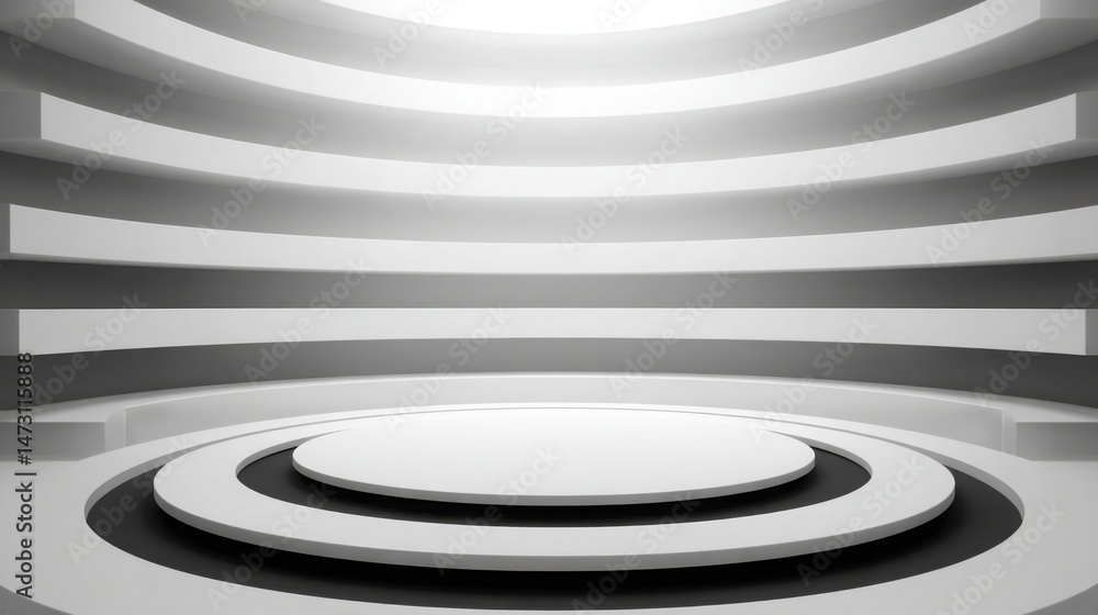 Obraz premium Elegant organic scale spiral icon concept rooted in fibonacci sequence to illustrate patterns of natural growth