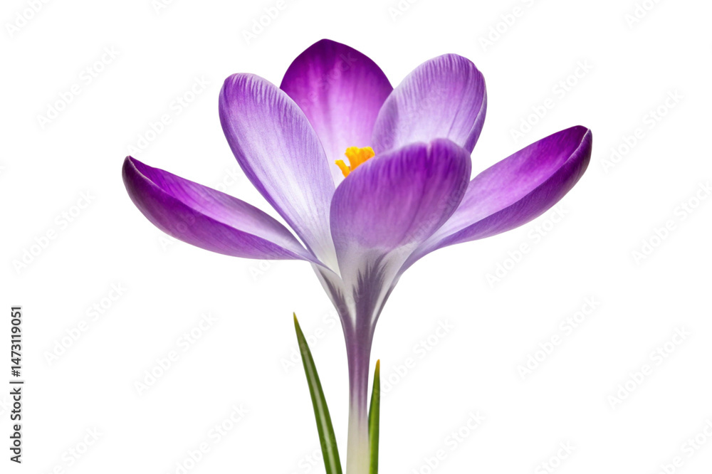 purple crocus isolated on white purple crocus isolated on white