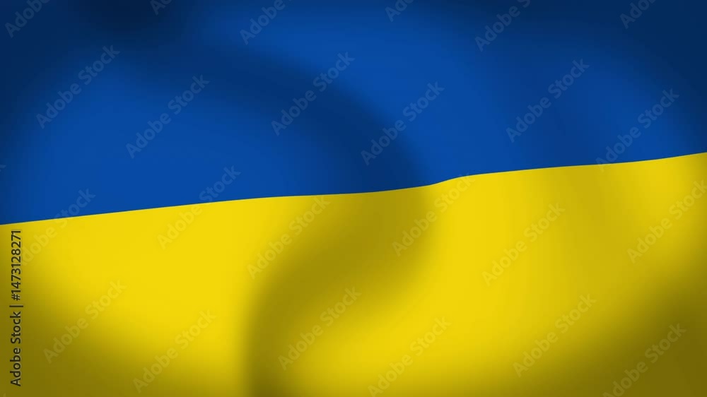 Ukraine Flag Waving Animation Loop Ukraine Flag Waving Animation Loop