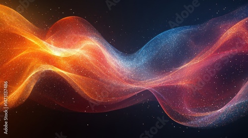 Abstract swirling energy waves