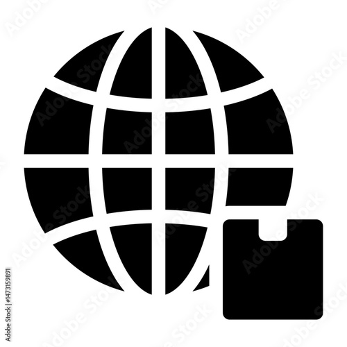 worldwide shipping icon