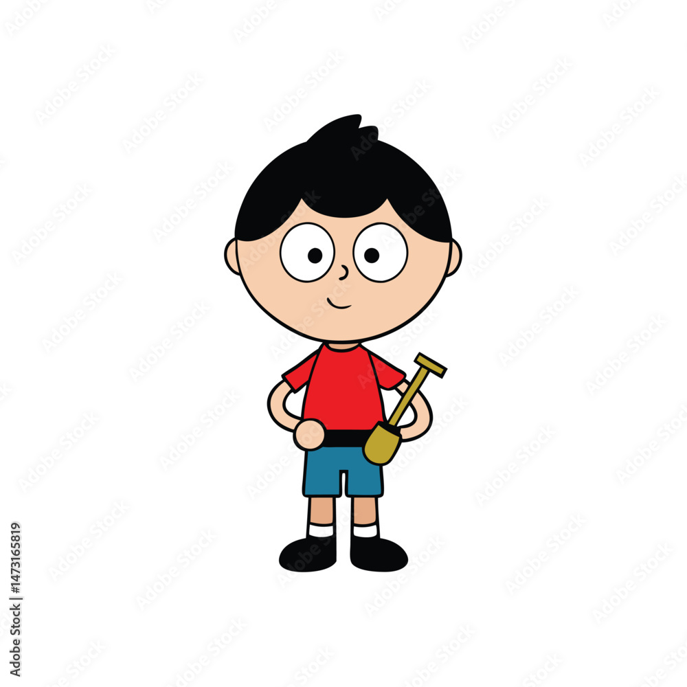 funny cartoon casual man funny cartoon casual man