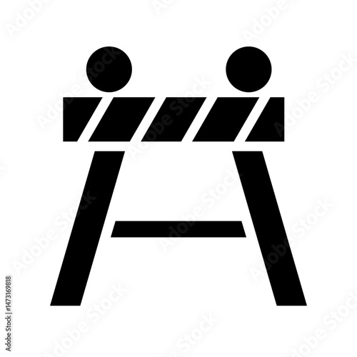 construction forbidden portal icon	